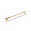 Newage Products Contemporary Large Handle, Brushed Brass 80191